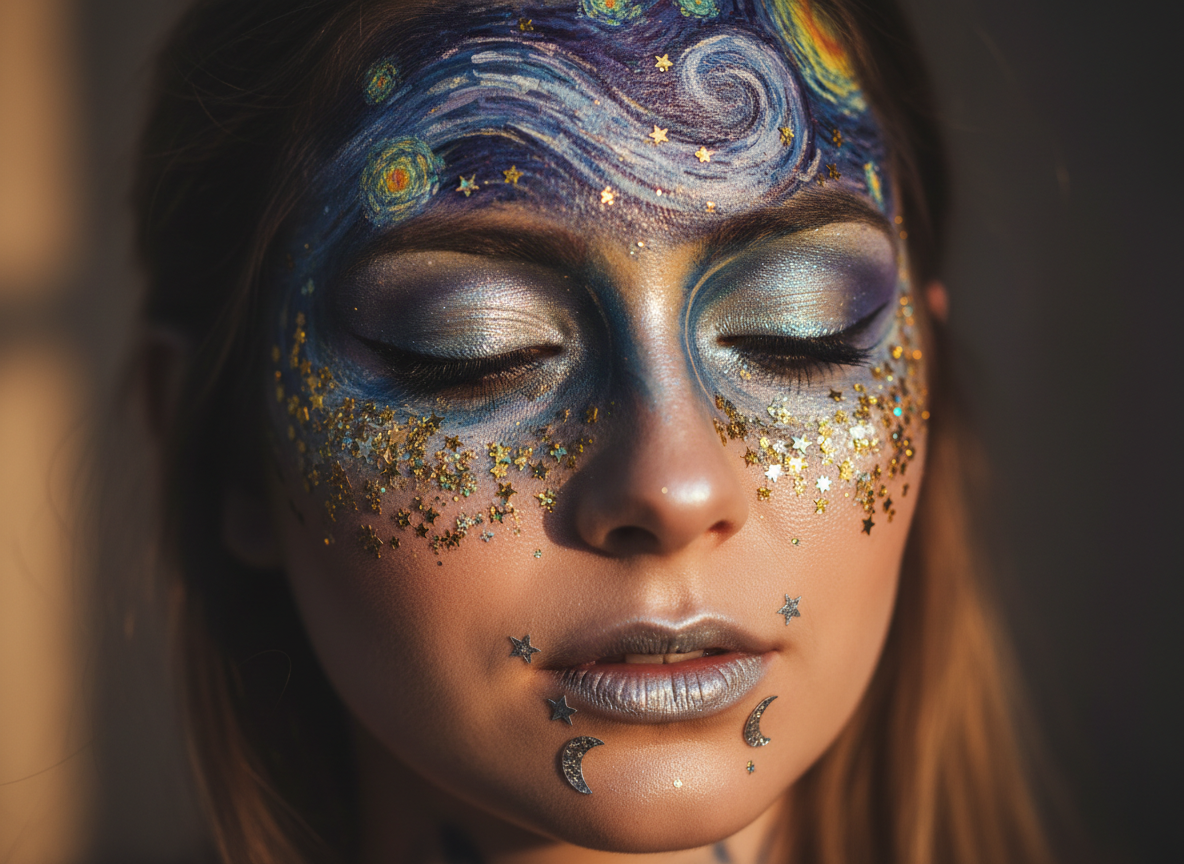 Yıldız Sim Yüz Boyama - Parlayan Yıldızlar