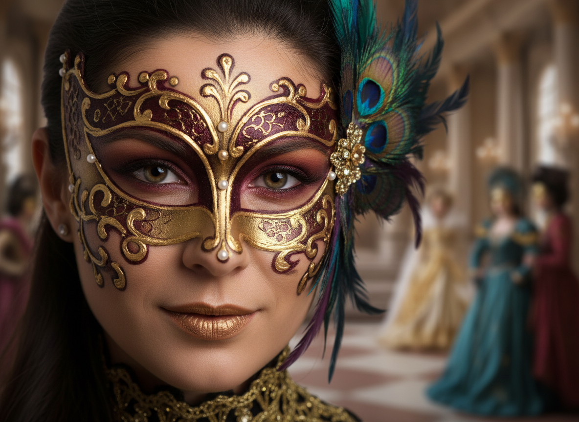 Karnaval Maskesi Yüz Boyama - Venedik Stili
