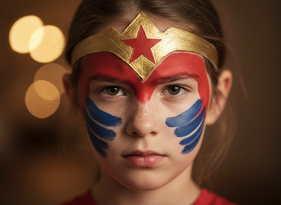 Wonder Woman Yüz Boyama - Amazon Savaşçısı